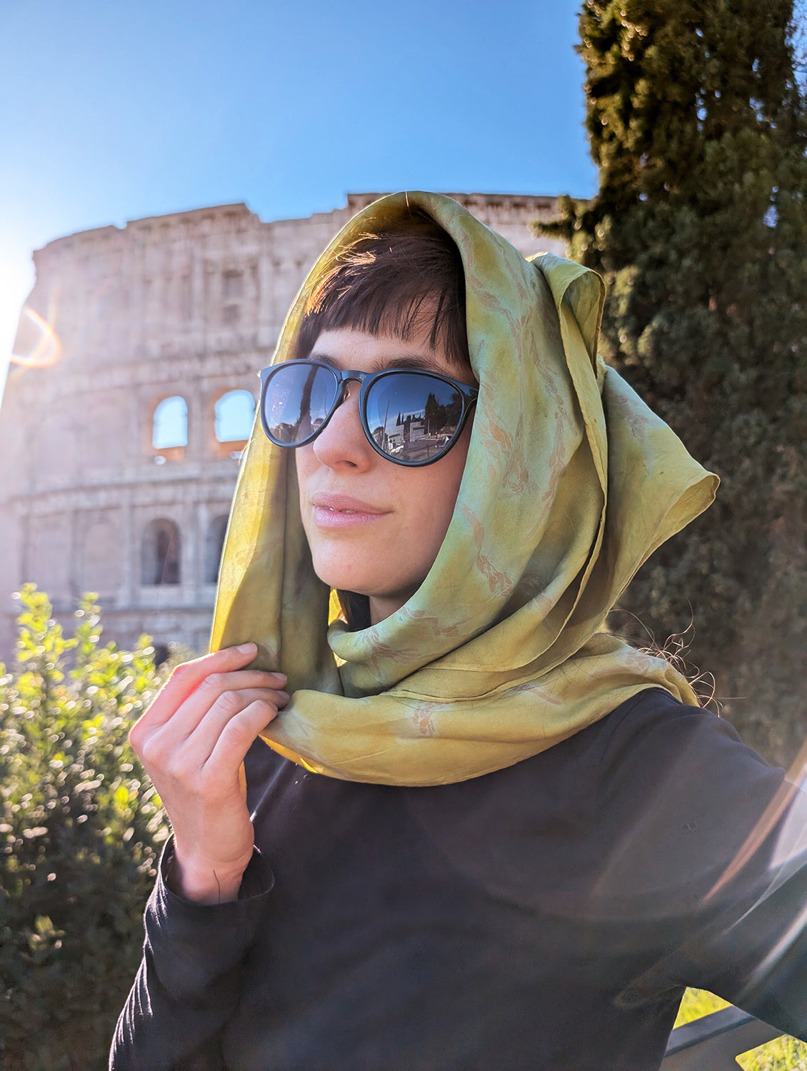 Large Green Foulard